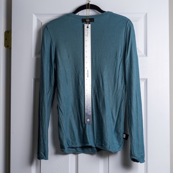 Teal Crewneck Sweater Lightweight - Picture 4 of 5